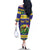 Personalized Brazil Christmas Family Matching Off The Shoulder Long Sleeve Dress and Hawaiian Shirt Toco Toucan with Brazil Flag - Wonder Print Shop