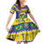 Personalized Brazil Christmas Family Matching Off Shoulder Short Dress and Hawaiian Shirt Toco Toucan with Brazil Flag - Wonder Print Shop