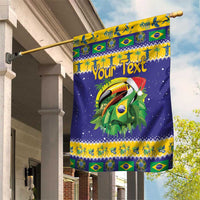 Personalized Brazil Christmas Garden Flag Toco Toucan with Brazil Flag - Wonder Print Shop