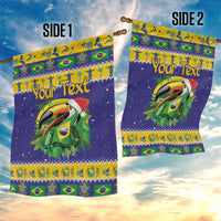 Personalized Brazil Christmas Garden Flag Toco Toucan with Brazil Flag - Wonder Print Shop