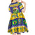 Personalized Brazil Christmas Kid Short Sleeve Dress Toco Toucan with Brazil Flag - Wonder Print Shop
