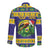 Personalized Brazil Christmas Long Sleeve Button Shirt Toco Toucan with Brazil Flag - Wonder Print Shop
