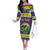 Personalized Brazil Christmas Off The Shoulder Long Sleeve Dress Toco Toucan with Brazil Flag - Wonder Print Shop
