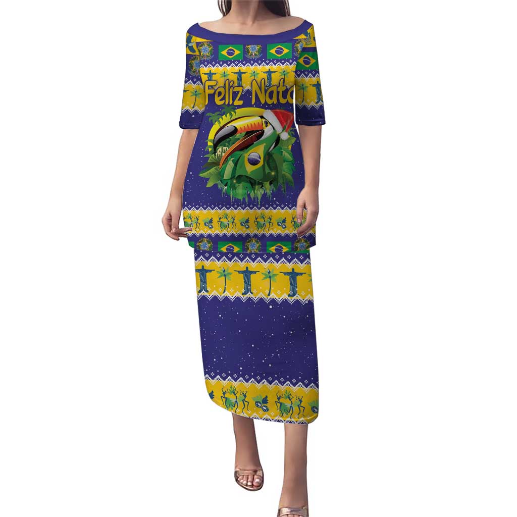 Personalized Brazil Christmas Puletasi Toco Toucan with Brazil Flag - Wonder Print Shop