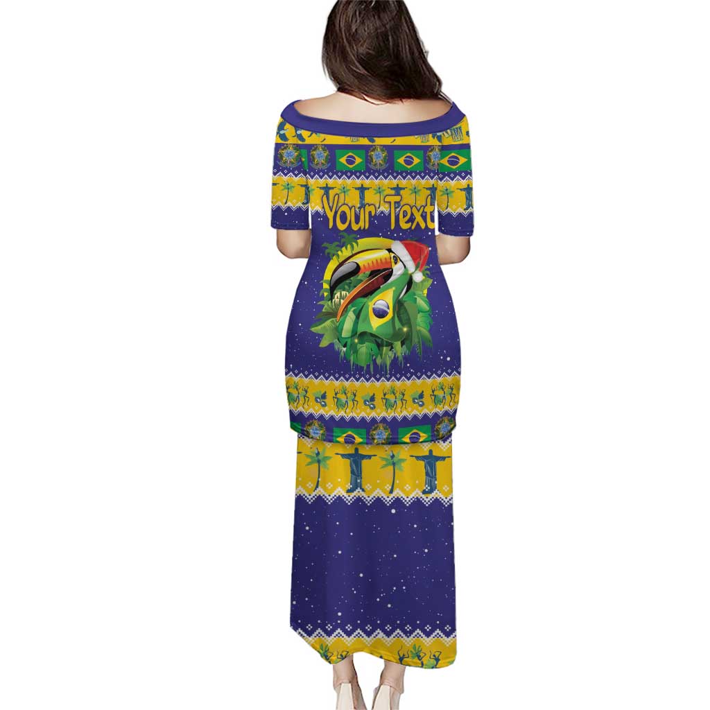 Personalized Brazil Christmas Puletasi Toco Toucan with Brazil Flag - Wonder Print Shop