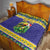 Personalized Brazil Christmas Quilt Toco Toucan with Brazil Flag - Wonder Print Shop