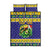 Personalized Brazil Christmas Quilt Bed Set Toco Toucan with Brazil Flag - Wonder Print Shop
