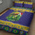 Personalized Brazil Christmas Quilt Bed Set Toco Toucan with Brazil Flag - Wonder Print Shop