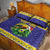 Personalized Brazil Christmas Quilt Bed Set Toco Toucan with Brazil Flag - Wonder Print Shop