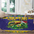 Personalized Brazil Christmas Round Carpet Toco Toucan with Brazil Flag