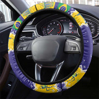 Brazil Christmas Steering Wheel Cover Toco Toucan with Brazil Flag - Wonder Print Shop
