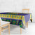 Personalized Brazil Christmas Tablecloth Toco Toucan with Brazil Flag - Wonder Print Shop