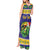 Personalized Brazil Christmas Tank Maxi Dress Toco Toucan with Brazil Flag - Wonder Print Shop