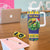 Personalized Brazil Christmas Tumbler With Handle Toco Toucan with Brazil Flag - Wonder Print Shop