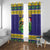 Personalized Brazil Christmas Window Curtain Toco Toucan with Brazil Flag - Wonder Print Shop