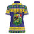 Personalized Brazil Christmas Women Polo Shirt Toco Toucan with Brazil Flag - Wonder Print Shop