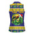 Personalized Brazil Christmas Women Sleeveless Polo Shirt Toco Toucan with Brazil Flag - Wonder Print Shop