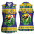 Personalized Brazil Christmas Women Sleeveless Polo Shirt Toco Toucan with Brazil Flag - Wonder Print Shop