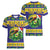 Personalized Brazil Christmas Women V-Neck T-Shirt Toco Toucan with Brazil Flag - Wonder Print Shop
