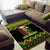 Jamaica Reggae Lion Christmas Area Rug Kente Pattern Meri Krismiss - Wonder Print Shop