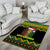 Jamaica Reggae Lion Christmas Area Rug Kente Pattern Meri Krismiss - Wonder Print Shop