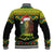 Jamaica Reggae Lion Christmas Baseball Jacket Kente Pattern Meri Krismiss - Wonder Print Shop