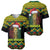 Jamaica Reggae Lion Christmas Baseball Jersey Kente Pattern Meri Krismiss - Wonder Print Shop
