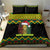 Jamaica Reggae Lion Christmas Bedding Set Kente Pattern Meri Krismiss - Wonder Print Shop