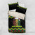 Jamaica Reggae Lion Christmas Bedding Set Kente Pattern Meri Krismiss - Wonder Print Shop