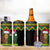 Jamaica Reggae Lion Christmas 4 in 1 Can Cooler Tumbler Kente Pattern Meri Krismiss - Wonder Print Shop