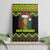 Jamaica Reggae Lion Christmas Canvas Wall Art Kente Pattern Meri Krismiss - Wonder Print Shop