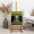 Jamaica Reggae Lion Christmas Canvas Wall Art Kente Pattern Meri Krismiss - Wonder Print Shop