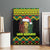 Jamaica Reggae Lion Christmas Canvas Wall Art Kente Pattern Meri Krismiss - Wonder Print Shop