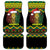 Jamaica Reggae Lion Christmas Car Mats Kente Pattern Meri Krismiss - Wonder Print Shop