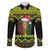 Jamaica Reggae Lion Christmas Family Matching Puletasi and Hawaiian Shirt Kente Pattern Meri Krismiss - Wonder Print Shop