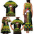 Jamaica Reggae Lion Christmas Family Matching Tank Maxi Dress and Hawaiian Shirt Kente Pattern Meri Krismiss - Wonder Print Shop