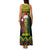 Jamaica Reggae Lion Christmas Family Matching Tank Maxi Dress and Hawaiian Shirt Kente Pattern Meri Krismiss - Wonder Print Shop