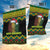 Jamaica Reggae Lion Christmas Garden Flag Kente Pattern Meri Krismiss - Wonder Print Shop