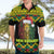 Jamaica Reggae Lion Christmas Hawaiian Shirt Kente Pattern Meri Krismiss - Wonder Print Shop