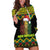 Jamaica Reggae Lion Christmas Hoodie Dress Kente Pattern Meri Krismiss - Wonder Print Shop