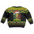 Jamaica Reggae Lion Christmas Kid Ugly Christmas Sweater Kente Pattern Meri Krismiss - Wonder Print Shop
