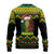 Jamaica Reggae Lion Christmas Ugly Christmas Sweater Kente Pattern Meri Krismiss - Wonder Print Shop