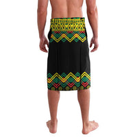 Jamaica Reggae Lion Christmas Lavalava Kente Pattern Meri Krismiss - Wonder Print Shop