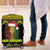 Jamaica Reggae Lion Christmas Luggage Cover Kente Pattern Meri Krismiss - Wonder Print Shop