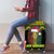 Jamaica Reggae Lion Christmas Luggage Cover Kente Pattern Meri Krismiss - Wonder Print Shop