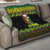 Jamaica Reggae Lion Christmas Quilt Kente Pattern Meri Krismiss - Wonder Print Shop