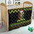 Jamaica Reggae Lion Christmas Quilt Kente Pattern Meri Krismiss - Wonder Print Shop