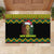 Jamaica Reggae Lion Christmas Rubber Doormat Kente Pattern Meri Krismiss - Wonder Print Shop