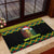 Jamaica Reggae Lion Christmas Rubber Doormat Kente Pattern Meri Krismiss - Wonder Print Shop