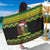 Jamaica Reggae Lion Christmas Sarong Kente Pattern Meri Krismiss - Wonder Print Shop